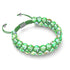 Lune verdoyante | Argent | Bracelet Verre Double Galaxie